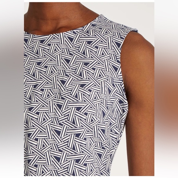 Diane Von Furstenberg DVF‎ Regenna Ribbon Rectangles Stretch Sheath Dress Size 8 - Picture 1 of 12